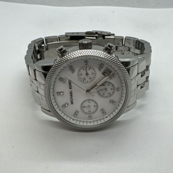 Michael Kors MK5020 Women Silver Stainless Steel Analog Dial Wrist Watch JNA257 main image 9